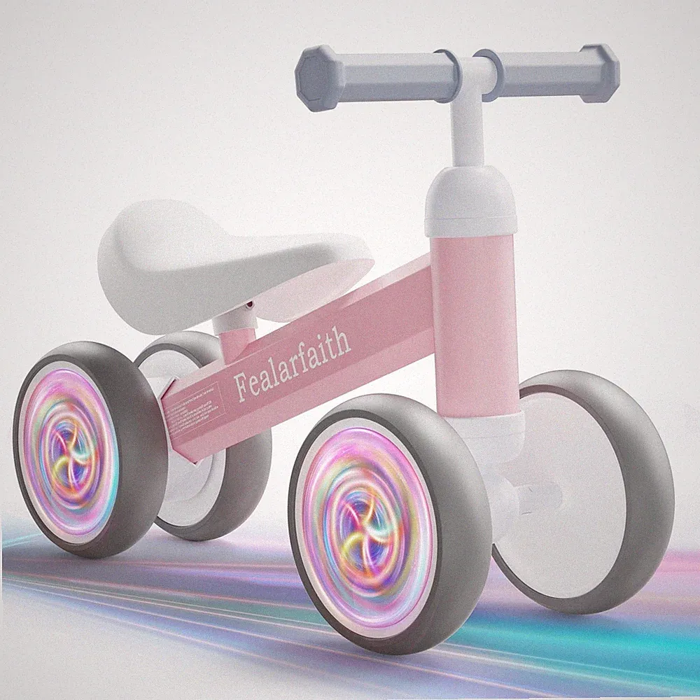 Baby Balance Bike for 1 Year Old Boys Girls, Toddler First Bike with 4 Colorf...