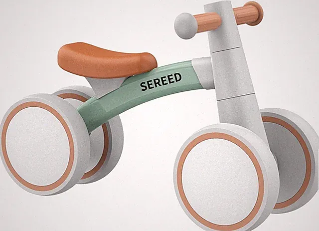 Baby Balance Bike - Perfect 4-Wheel Ride for 1-2 Olds, Lightweight & Safe