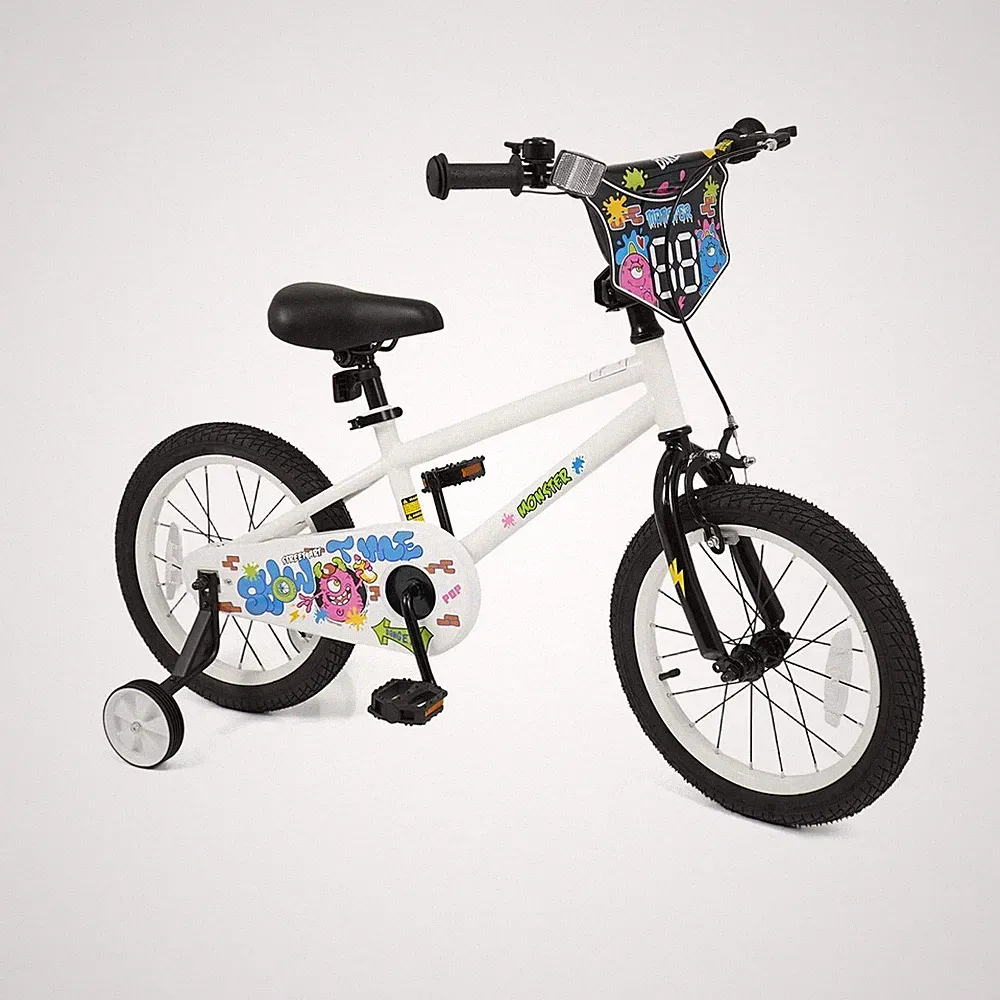 BABY JOY Kids Bike, 12 14 16 18 Inch Children Bicycle with DIY Design, Traini...