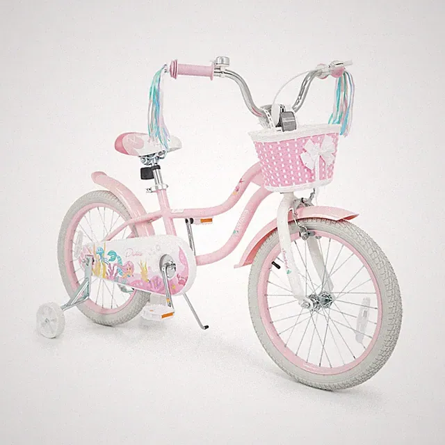 BABY JOY Kids Bike, 12" 14" 16" 18" Mermaid Girls Bike for 3-8 Years Old w/Ba...