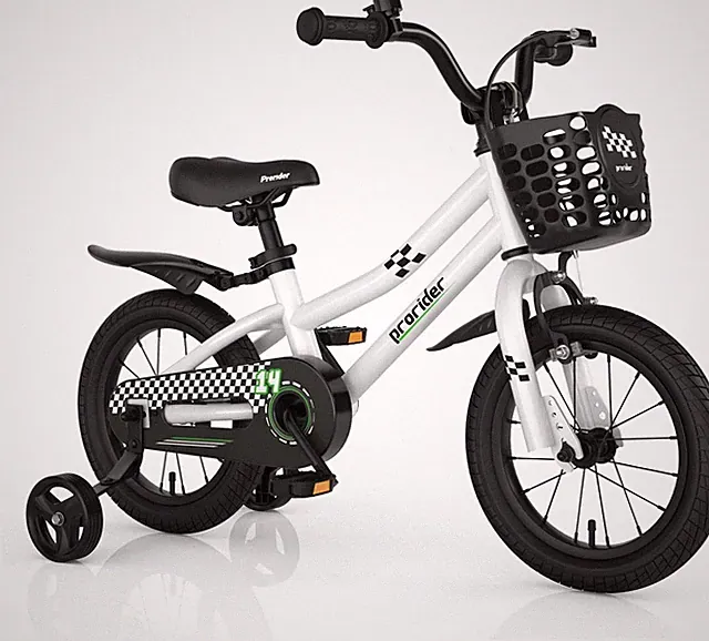 BABY JOY Kids Bike, 14 Inch Children Bikes for 3-5 Years w/Training Wheels