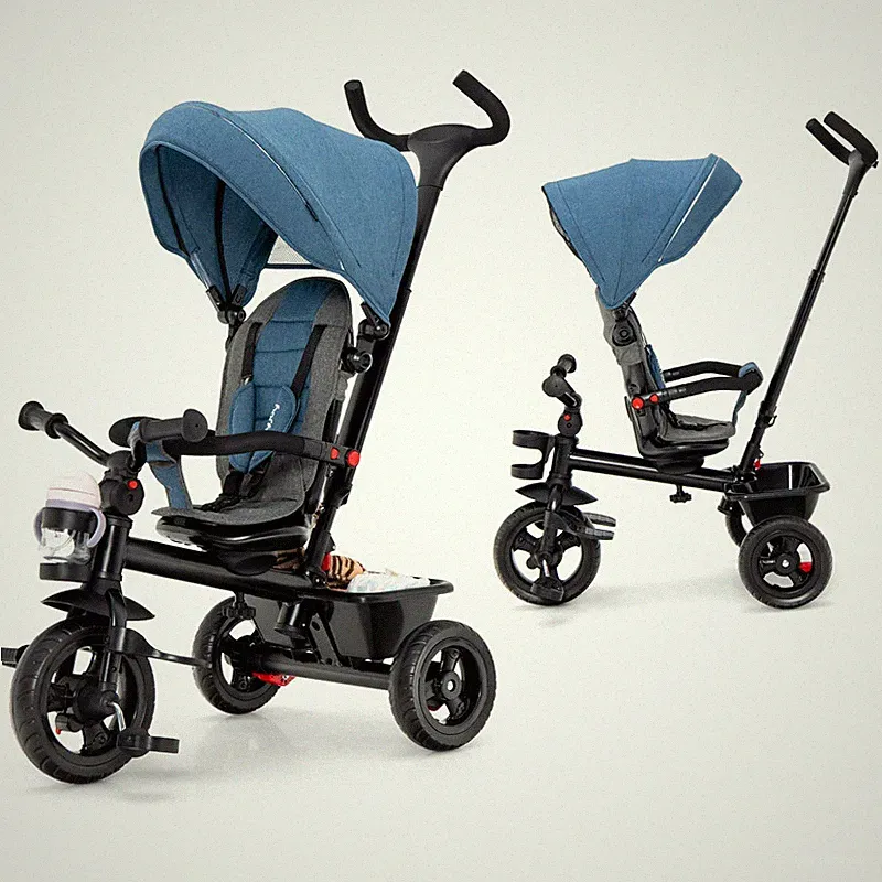 Baby Joy Tricycle 5 In 1 Toddler Bike W/Removable Push Handle Reversible Seat