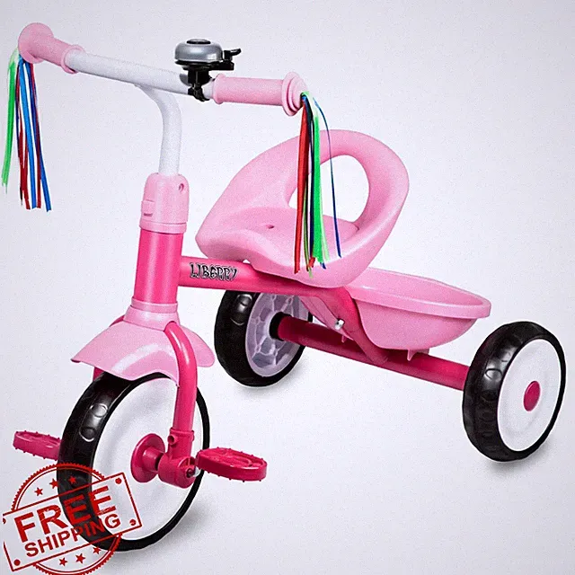 Liberry Toddler Tricycle Pink Age 2-4 Years Back Basket