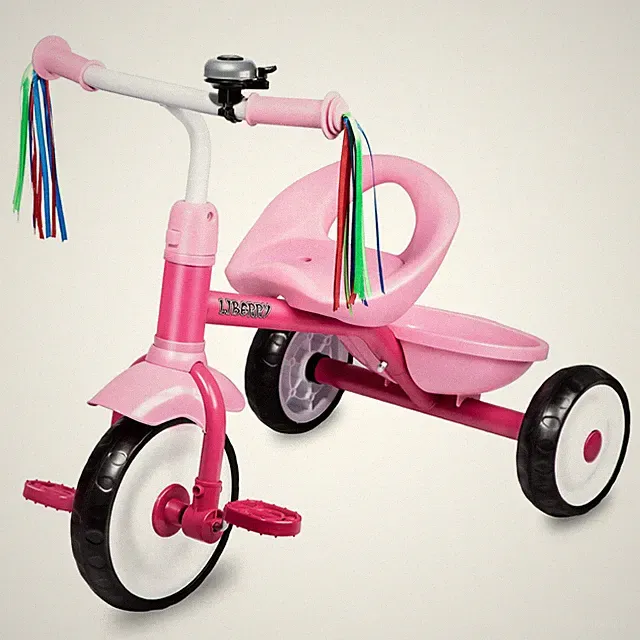 Toddler Tricycle With Bell Basket And Removable Pedals For Kids Pro